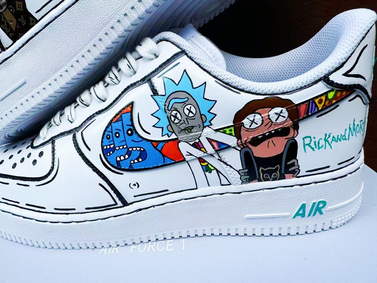 Custom Hand-Painted Air Force 1 Sneakers: AF1 white personalized gift design wedding fashion trainers anime shoes
