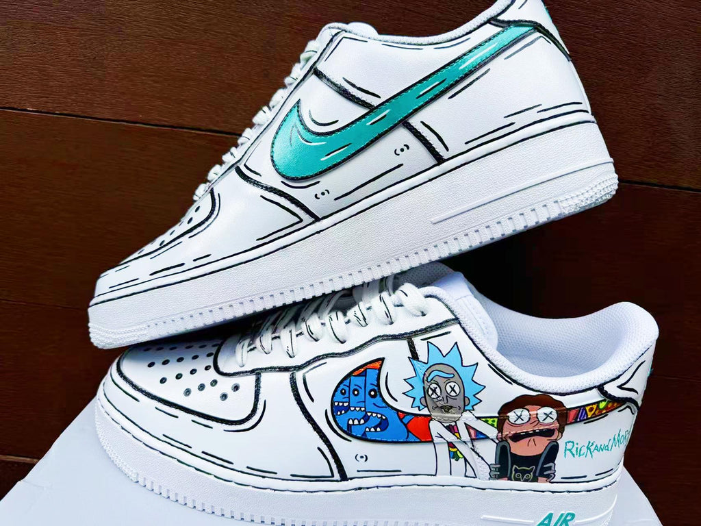Custom Hand-Painted Air Force 1 Sneakers: AF1 white personalized gift design wedding fashion trainers anime shoes