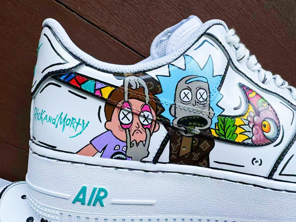 Custom Hand-Painted Air Force 1 Sneakers: AF1 white personalized gift design wedding fashion trainers anime shoes