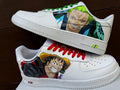 Hand-Painted Air Force 1 Sneakers: Custom Cartoon AF1 white personalized gift design wedding fashion trainers