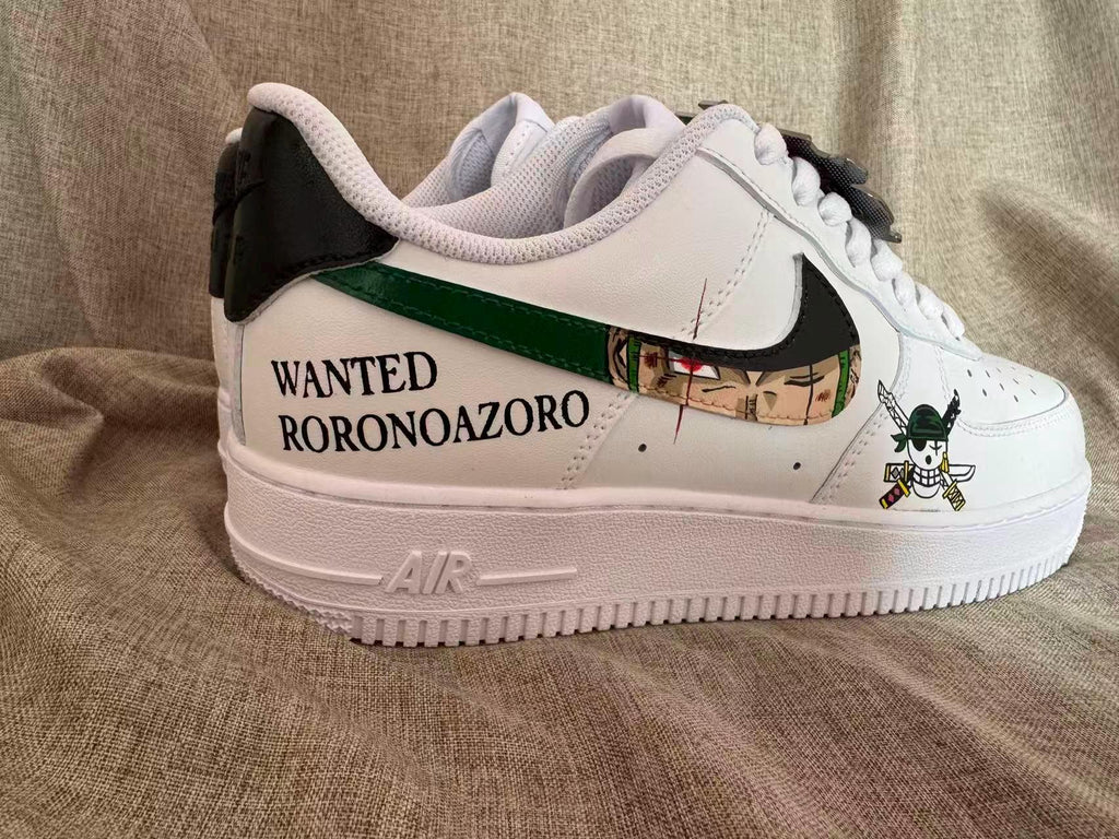 Hand Painted Air Force 1 Sneakers: Custom Anime Shoes white personalized gift design wedding fashion trainers