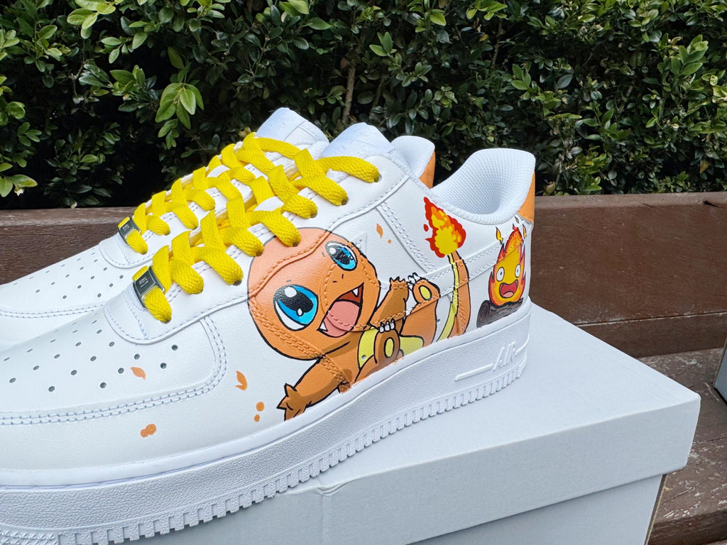 Hand Painted Air Force 1 Sneakers: Custom Anime Shoes white personalized gift design wedding fashion trainers