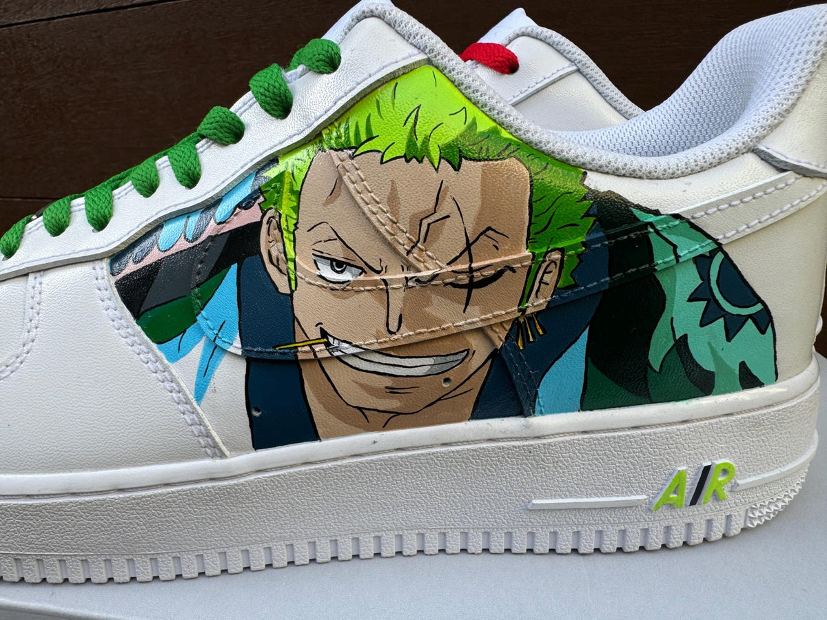Hand-Painted Air Force 1 Sneakers: Custom Cartoon AF1 white personalized gift design wedding fashion trainers