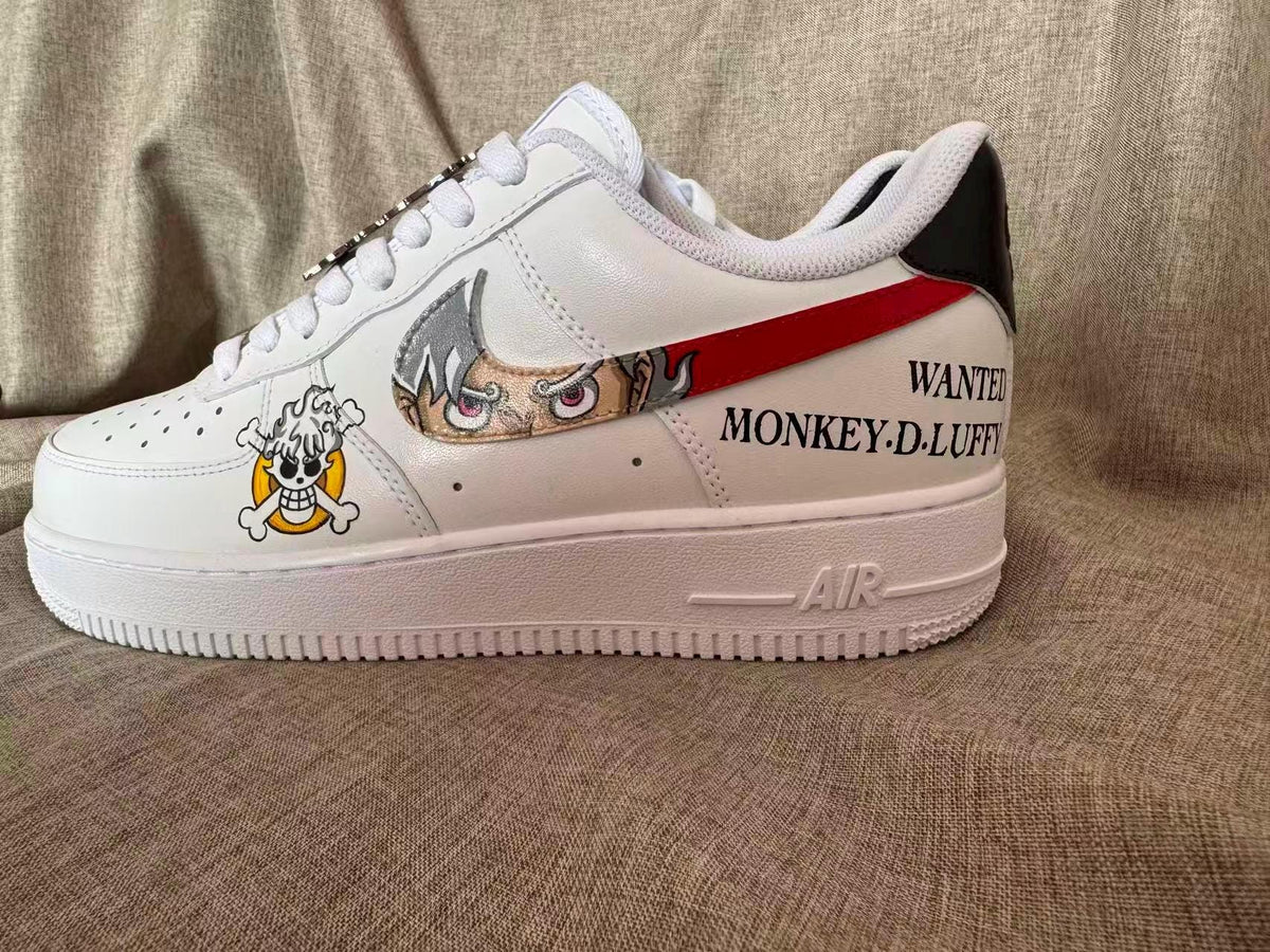 Hand Painted Air Force 1 Sneakers: Custom Anime Shoes white personalized gift design wedding fashion trainers