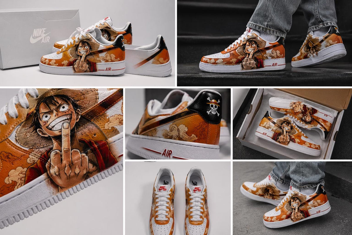 Custom Hand Painted Anime Sneakers | One Piece Inspired Footwear