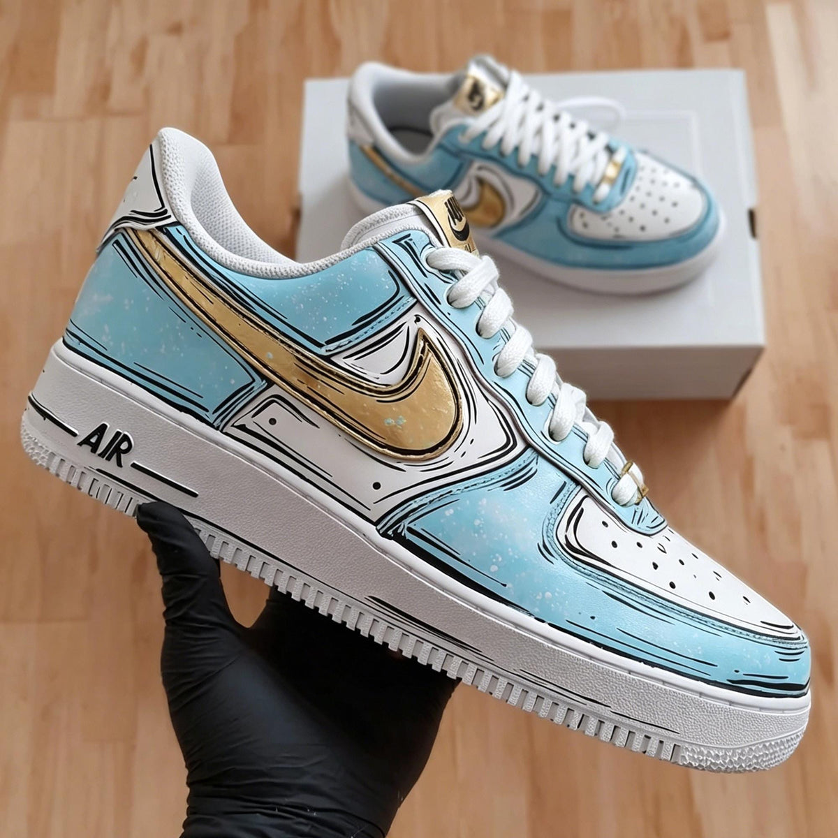 Custom Air Force 1 Comic Art ,Hand Painted Sneakers,Personalized Sneakers,Gift for him