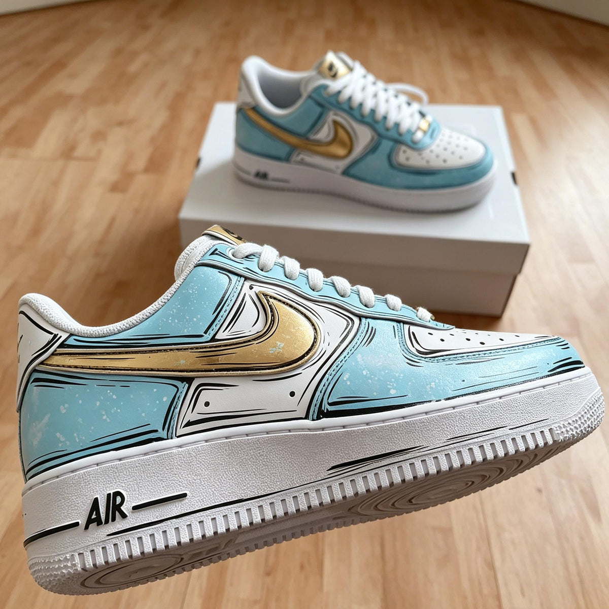 Custom Air Force 1 Comic Art ,Hand Painted Sneakers,Personalized Sneakers,Gift for him