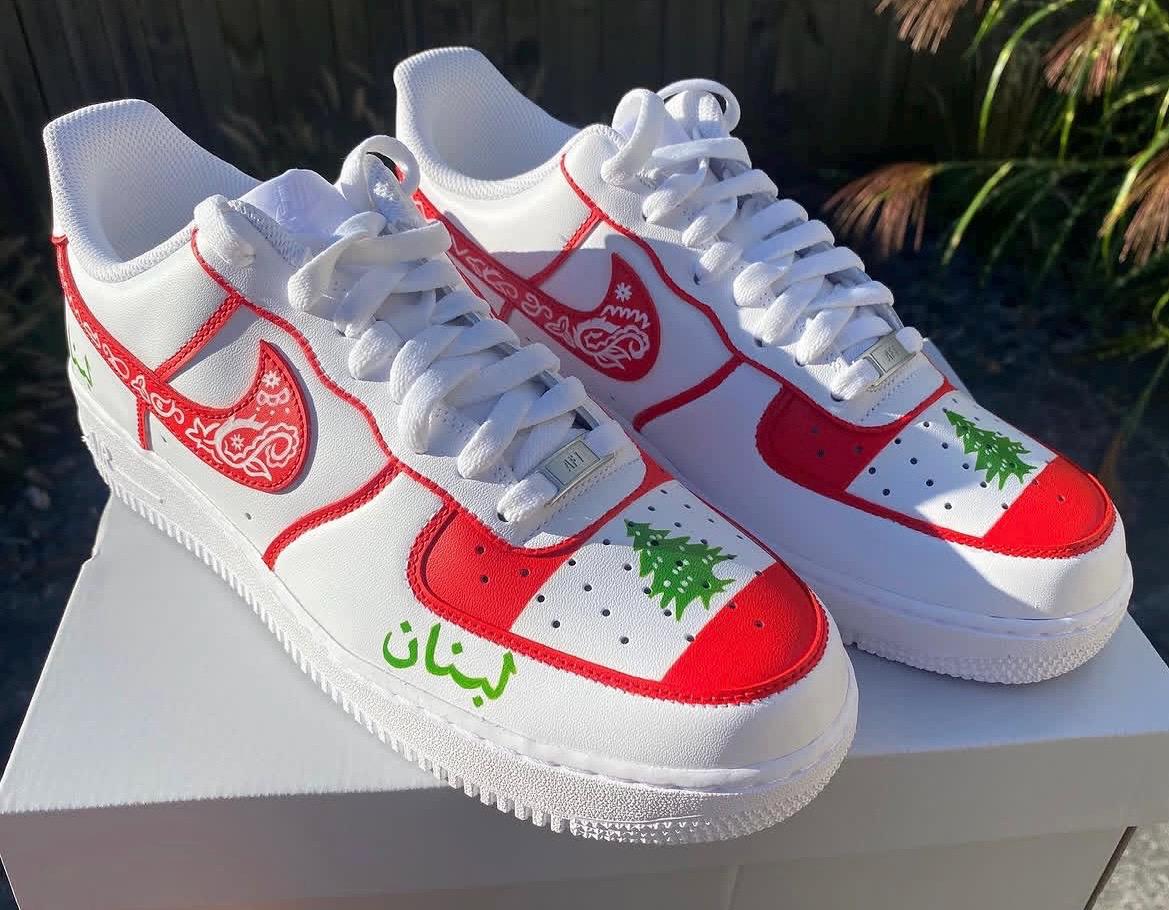 Nike Air Force 1 – Lebanon Customs – Hand Painted