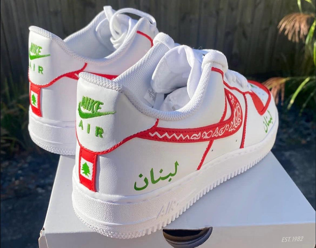 Nike Air Force 1 – Lebanon Customs – Hand Painted