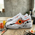 Custom Air Force 1, Hand Painted Black Hole Shoes, Space Sneakers,Galaxy AF1,Cosmic Air Force One,Gift for him or her
