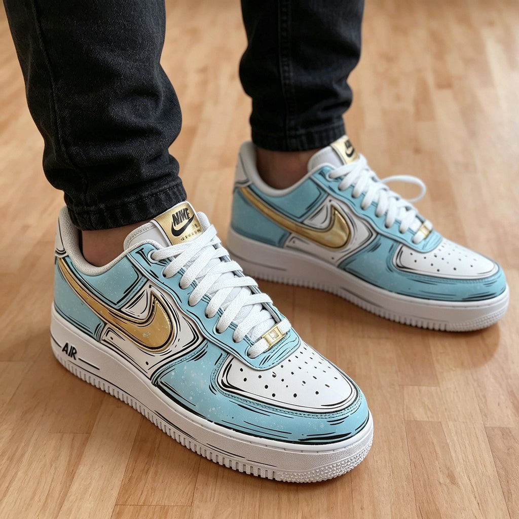 Custom Air Force 1 Comic Art ,Hand Painted Sneakers,Personalized Sneakers,Gift for him