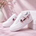 Custom Air Force 1 Sakura Cherry Blossom Shoes, Hand-Painted Floral Sneakers