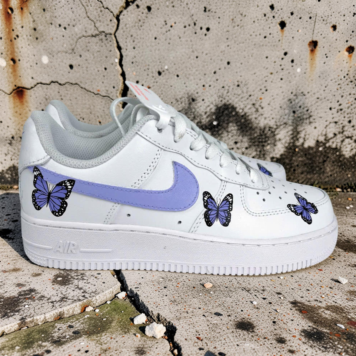 Hand Painted Air Force 1 Sneakers, Floral Rose Custom AF1 Shoes