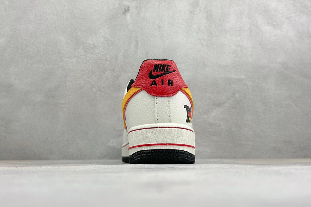 Custom Air Force 1 Sneakers:Handpainted German Flag Soccer Design, Hand-Painted Streetwear Shoes