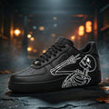 Custom Air Force 1, Hand Painted Skeleton Sneakers,Streetwear Shoes,Personalized Sneakers