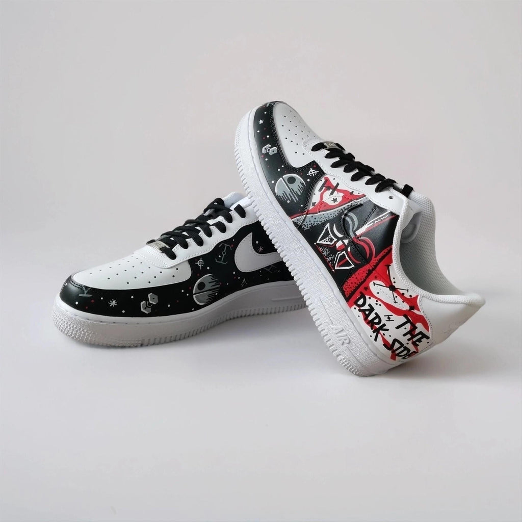Custom Hand Painted Galaxy Sneakers, Unique Sci-Fi Gift for Him