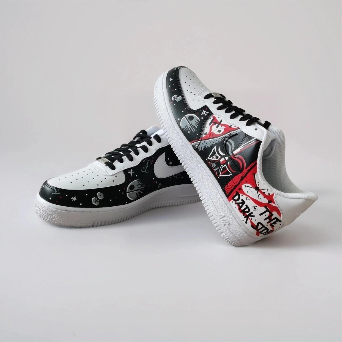 Custom Hand Painted Galaxy Sneakers, Unique Sci-Fi Gift for Him