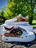 Custom Hand Painted Anime Inspired Sneakers | Giant Warrior Art Shoes | Manga Style Custom Sneakers | Unique Gift for Anime Fans