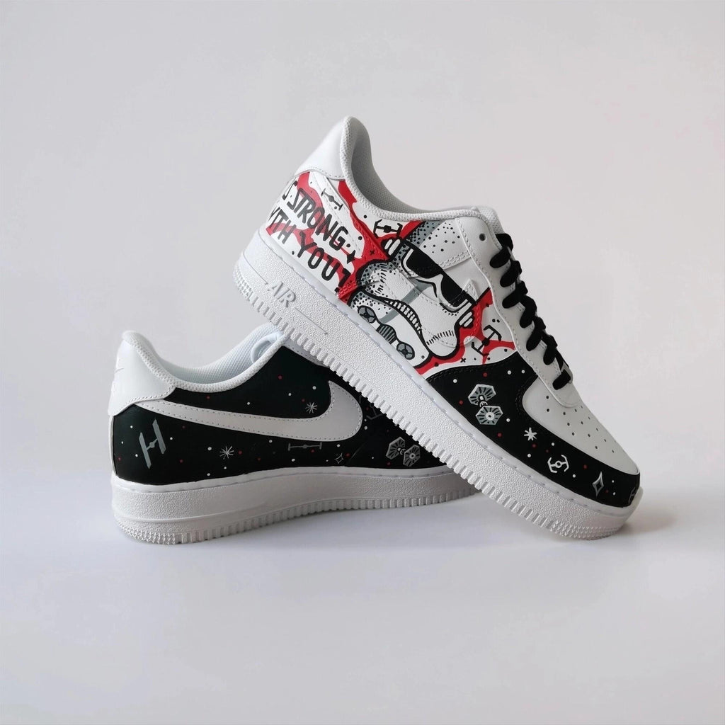 Custom Hand Painted Galaxy Sneakers, Unique Sci-Fi Gift for Him