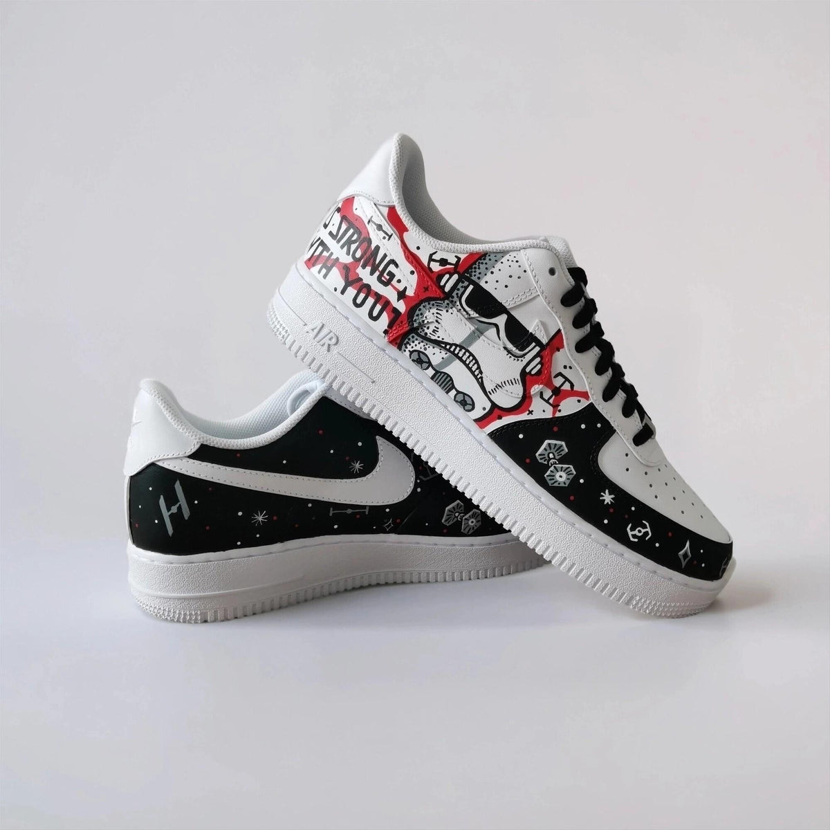 Custom Hand Painted Galaxy Sneakers, Unique Sci-Fi Gift for Him
