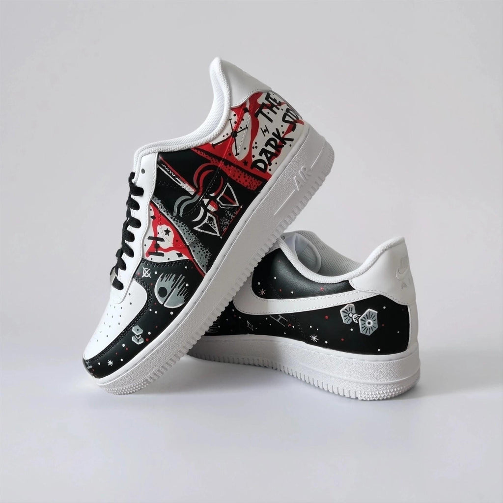 Custom Hand Painted Galaxy Sneakers, Unique Sci-Fi Gift for Him