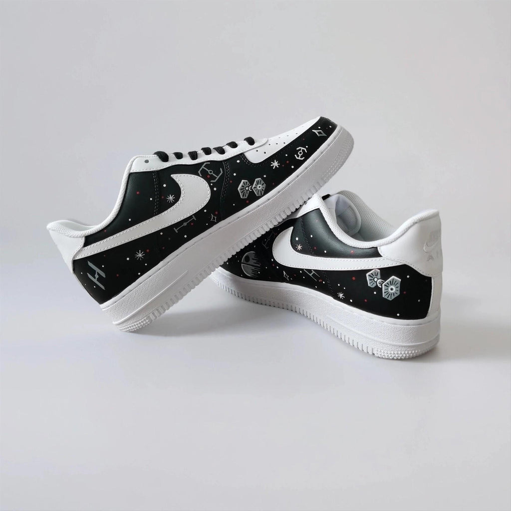 Custom Hand Painted Galaxy Sneakers, Unique Sci-Fi Gift for Him