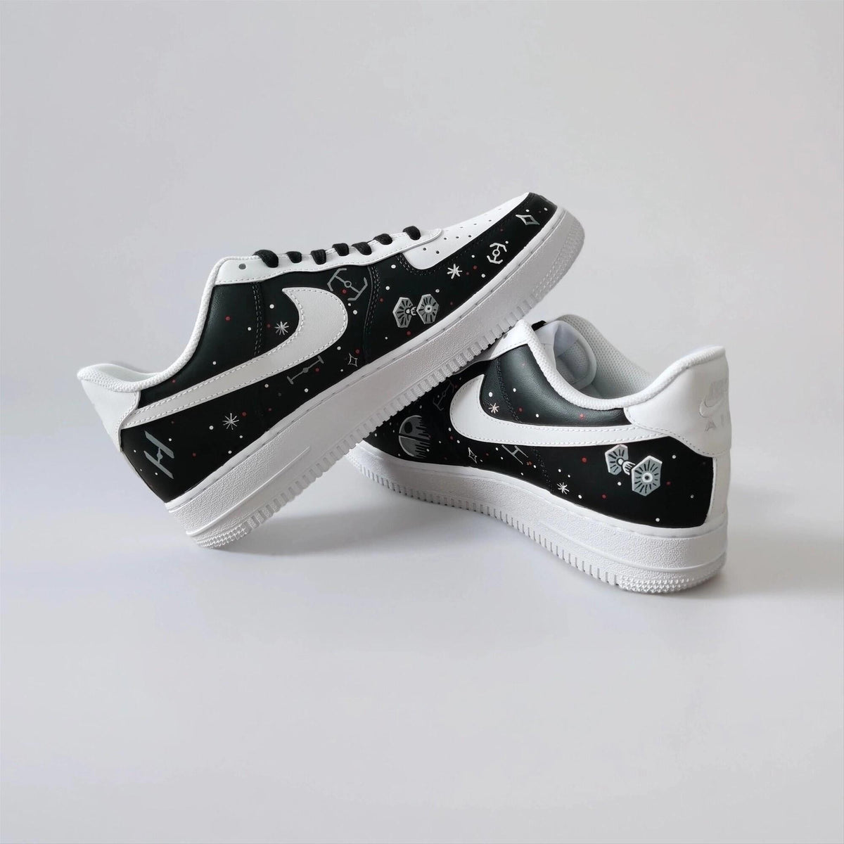 Custom Hand Painted Galaxy Sneakers, Unique Sci-Fi Gift for Him