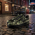 Drip Camo Air Force 1, Hand Painted Green Camouflage , Drip Art Sneakers,Camouflage AF1 Gift for Him