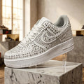 Handmade Crystal Embellished Air Force 1 Custom Sneakers Unique Sparkle Art Shoes Birthday Gift For Her