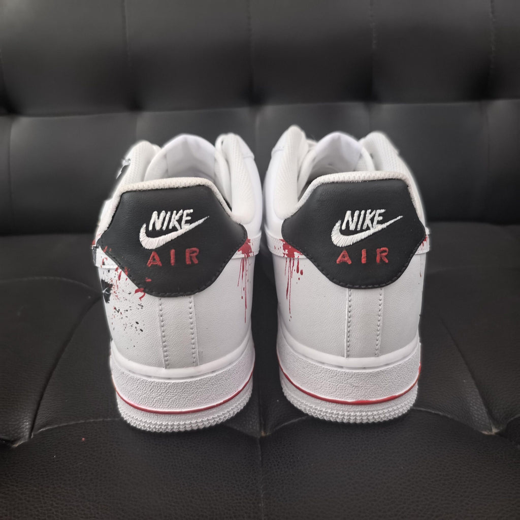 Custom Skull Rose Sneakers,Hand Painted AF1 Streetwear Shoes,Personalized Gift for him