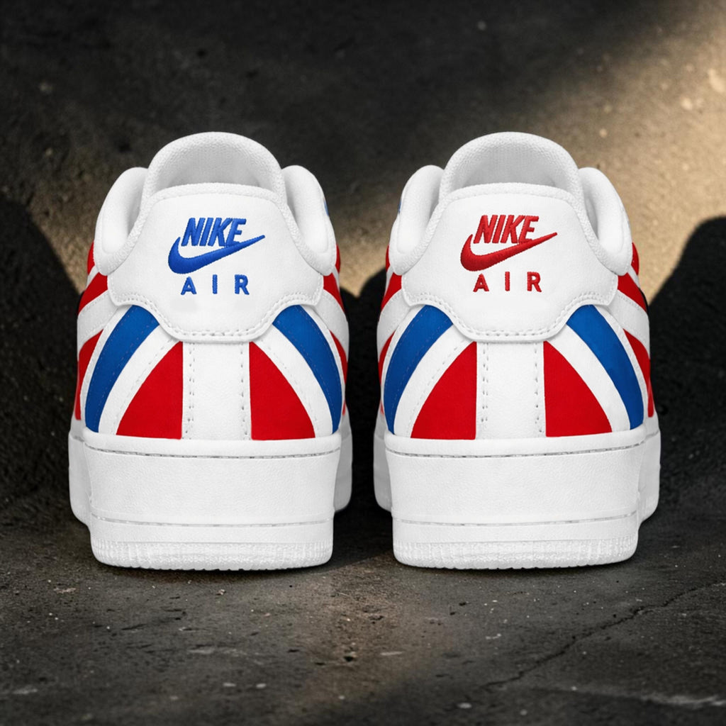 Custom Barber Sneakers, Hand Painted Hair Stylist Shoes, Barber Pole Inspired Footwear, Unique Gift For Barbers
