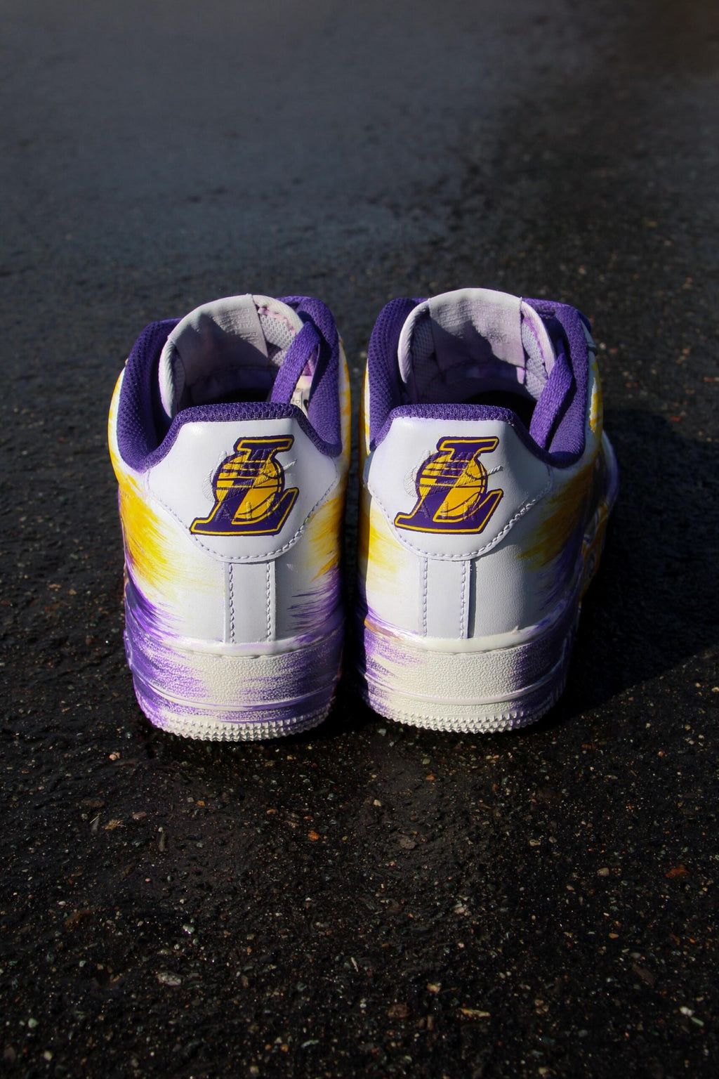 Air Force 1 Custom Lakers Legends hand-painted sneakers