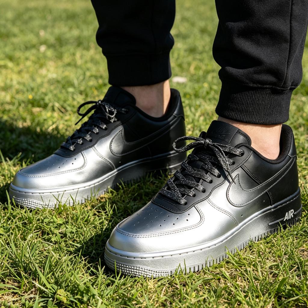Custom Air Force 1 Sneakers,Hand Painted Pixel Splash&Neon Shoes,Trendy Streetwear Footwear Gift For Him