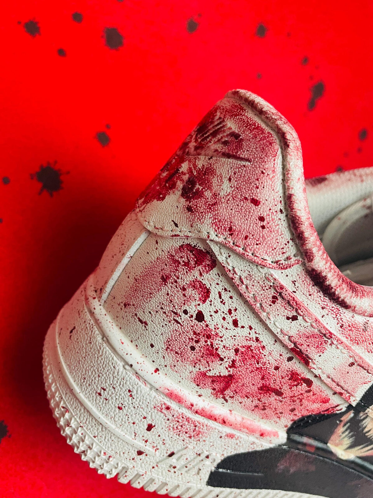 Custom Hand Painted AF1 Sneakers, Horror Skull Grim Reaper Shoes, Bloody Goth Halloween Art, Personalized Scary Movie Gift Men Women